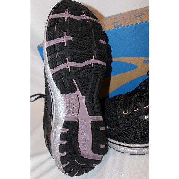 Women's Brooks Ghost 15 Running Athletic Sneaker Black Gray sz 11 WIDE NIB - Picture 6 of 6